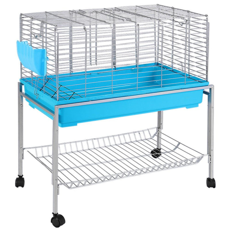 Rabbit Cage Hutch Cages Indoor Hamster Enclosure Carrier Bunny Blue - Pet Care > Cat Supplies - Rivercity House & Home Co. (ABN 18 642 972 209) - Affordable Modern Furniture Australia