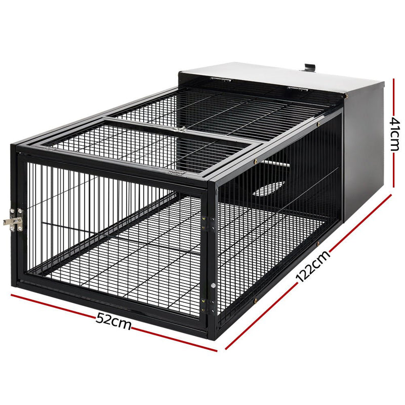 Rabbit Cage Hutch Cages Indoor Outdoor Hamster Enclosure Pet Metal Carrier 122CM Length - Pet Care > Coops & Hutches - Rivercity House & Home Co. (ABN 18 642 972 209) - Affordable Modern Furniture Australia