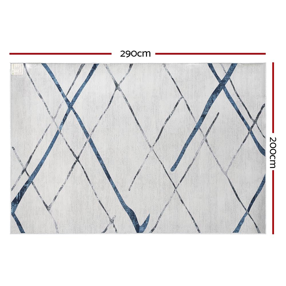 Jaca Floor Rug Area Carpet 200 x 290 cm Mordern Short Pile Washable - Home & Garden > Rugs - Rivercity House & Home Co. (ABN 18 642 972 209) - Affordable Modern Furniture Australia