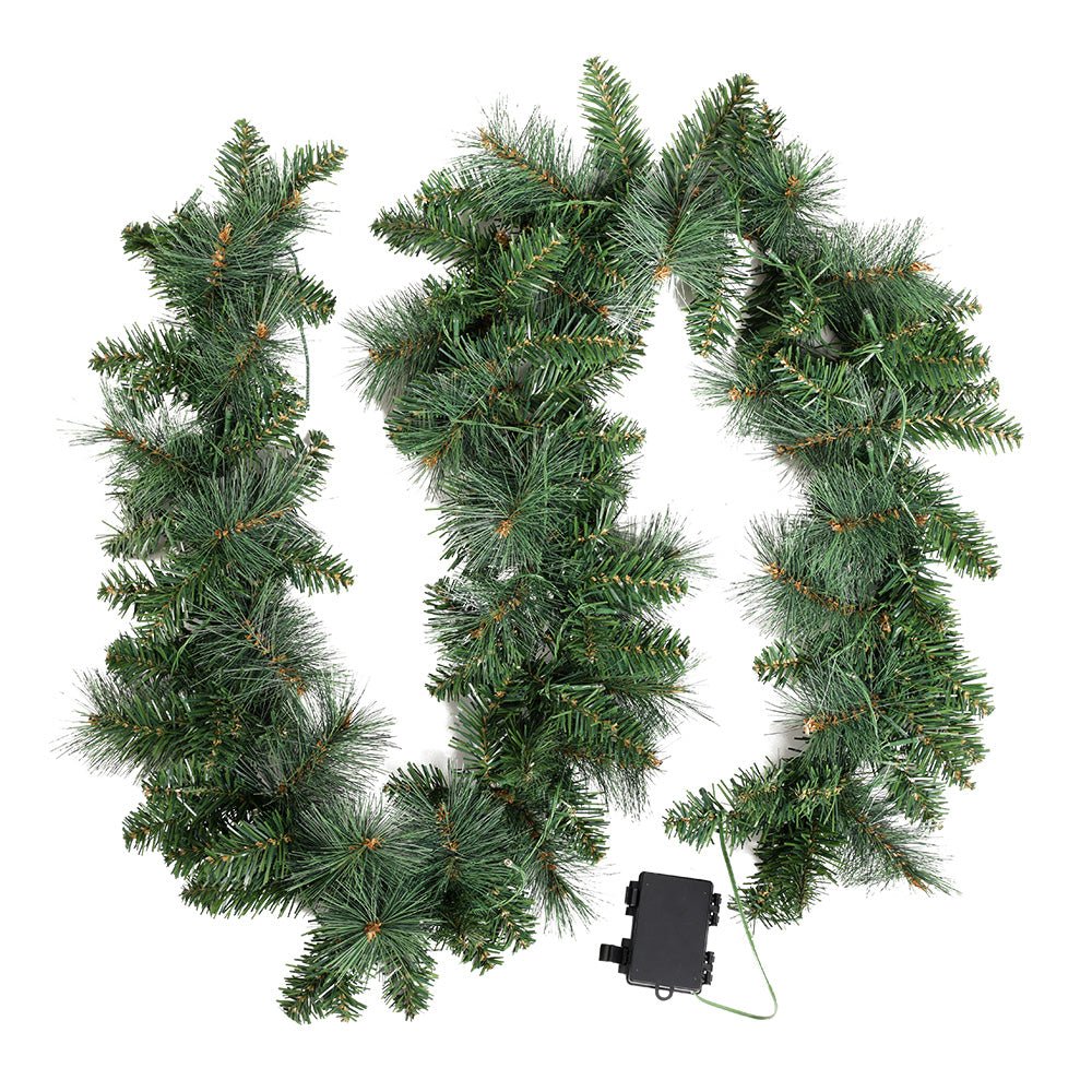 1.8M Christmas Garland with Pre-lit LED Lights - Occasions > Christmas - Rivercity House & Home Co. (ABN 18 642 972 209) - Affordable Modern Furniture Australia