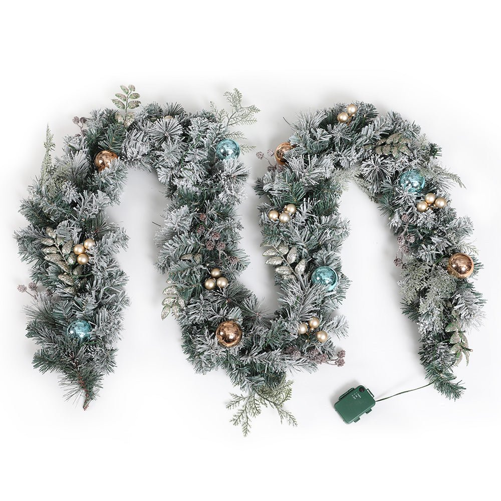 2.7M Pre-Lit Christmas Garland with Ornaments - Occasions > Christmas - Rivercity House & Home Co. (ABN 18 642 972 209) - Affordable Modern Furniture Australia