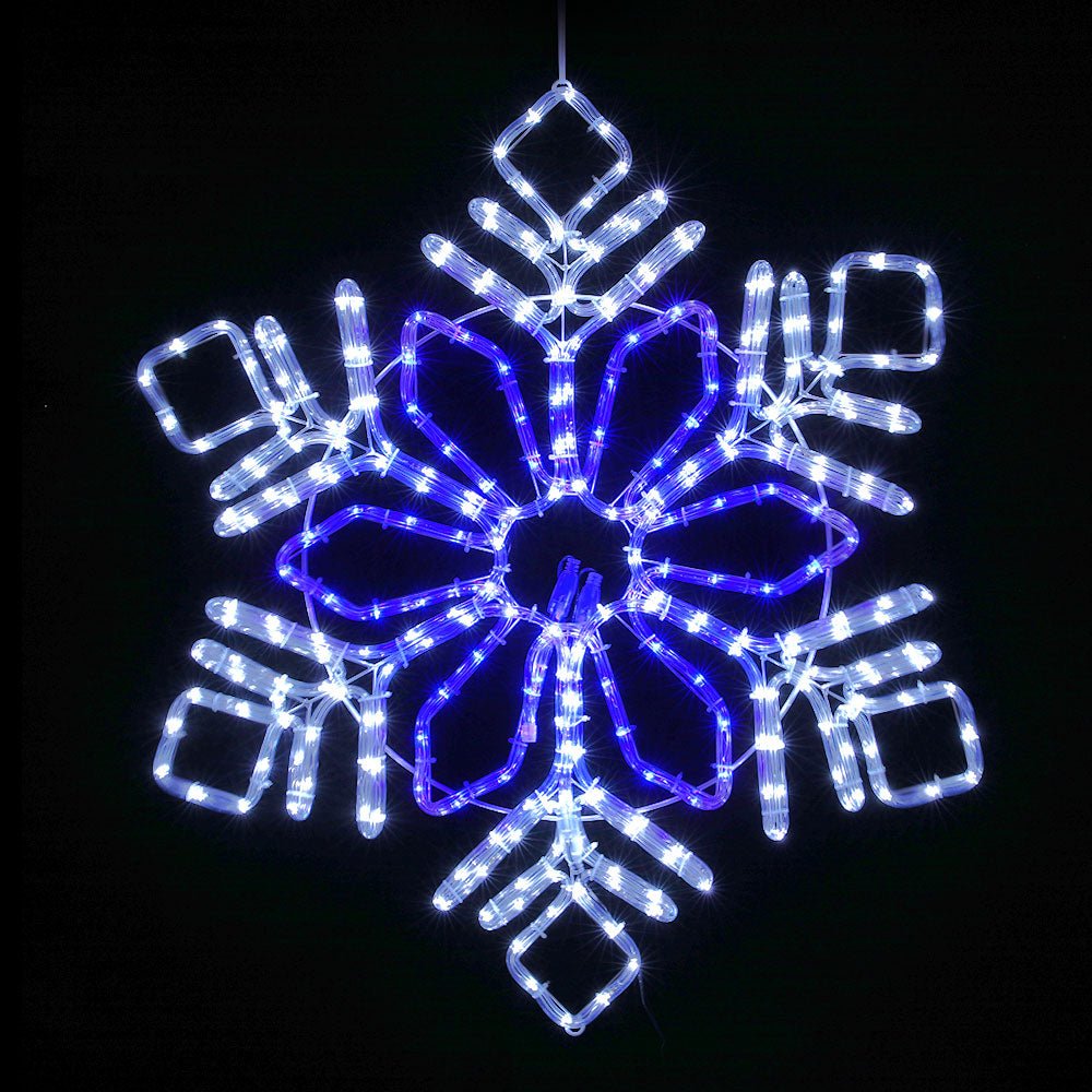 Snowflake Shape Outdoor Christmas Lights Motif LED 82cm - Occasions > Christmas - Rivercity House & Home Co. (ABN 18 642 972 209) - Affordable Modern Furniture Australia