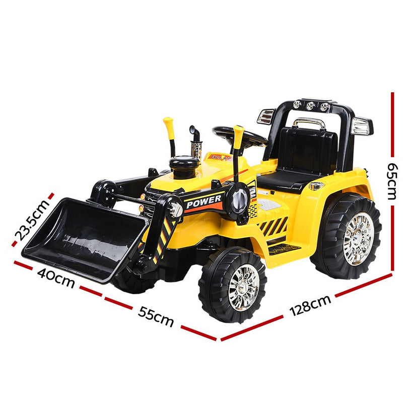 Kids Ride On Bulldozer Digger Electric Car Yellow - Baby & Kids > Ride on Cars, Go-karts & Bikes - Rivercity House & Home Co. (ABN 18 642 972 209) - Affordable Modern Furniture Australia