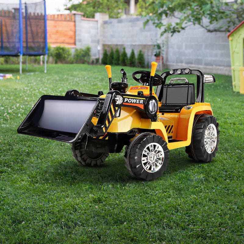 Kids Ride On Bulldozer Digger Electric Car Yellow - Baby & Kids > Ride on Cars, Go-karts & Bikes - Rivercity House & Home Co. (ABN 18 642 972 209) - Affordable Modern Furniture Australia