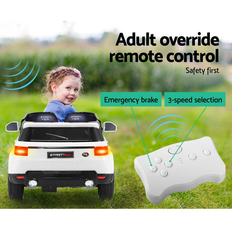 Kids Ride On Car - White - Baby & Kids > Ride on Cars, Go-karts & Bikes - Rivercity House & Home Co. (ABN 18 642 972 209) - Affordable Modern Furniture Australia