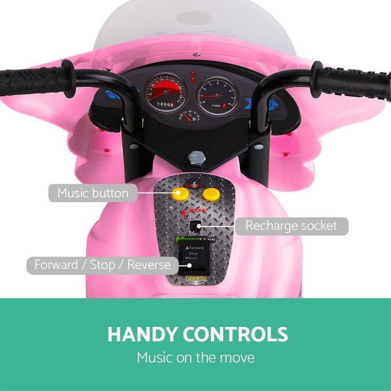 Kids Ride On Motorbike Motorcycle Car Pink - Baby & Kids > Ride on Cars, Go-karts & Bikes - Rivercity House & Home Co. (ABN 18 642 972 209) - Affordable Modern Furniture Australia