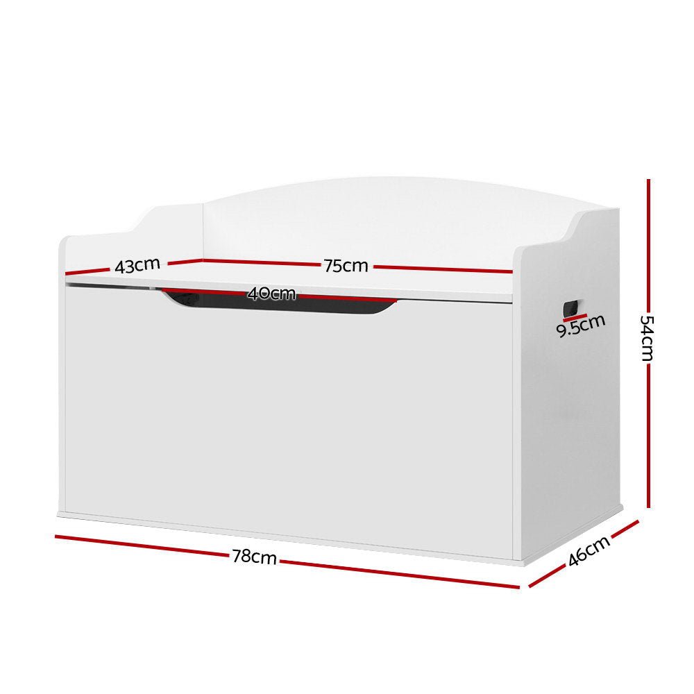 Kids Toy Chest Storage Bench Cabinet Organiser Blanket Children Clothes - Baby & Kids > Kid's Furniture - Rivercity House & Home Co. (ABN 18 642 972 209) - Affordable Modern Furniture Australia
