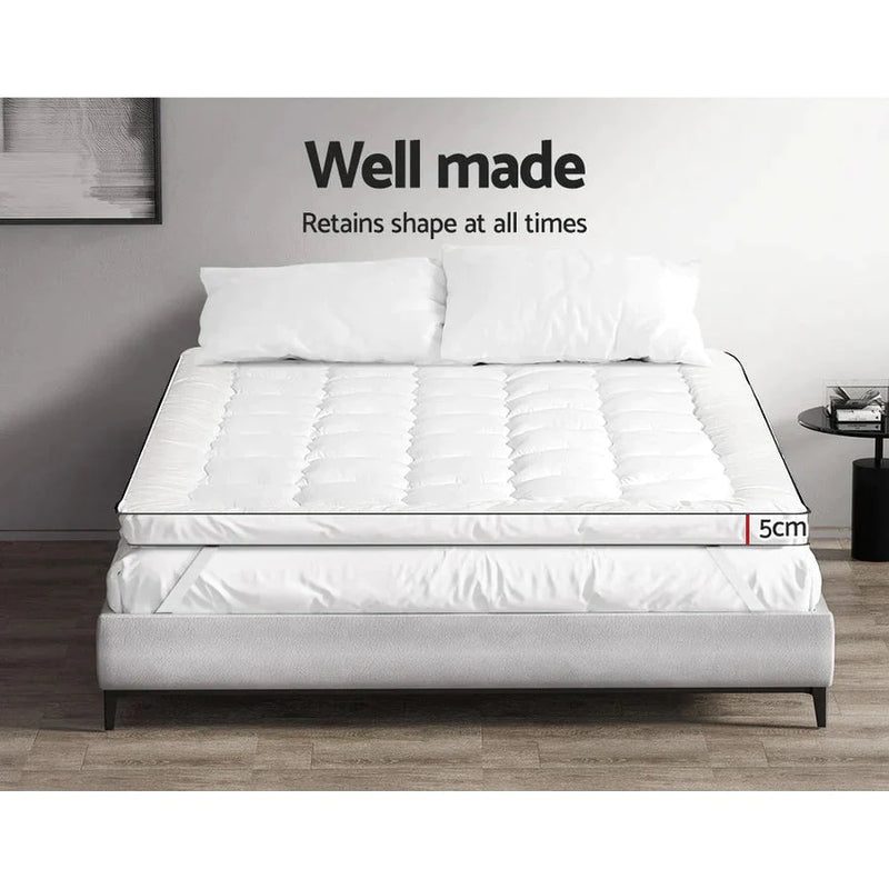 King Premium Package | Elouera Bed Charcoal, Algarve Euro Top Mattress (Medium Firm) & Deluxe Mattress Topper! - Rivercity House & Home Co. (ABN 18 642 972 209) - Affordable Modern Furniture Australia