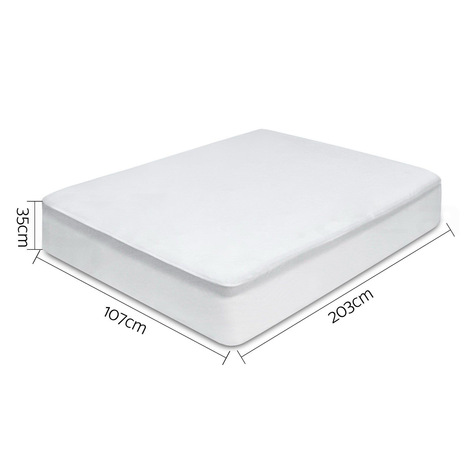 King Single Size Waterproof Bamboo Mattress Protector - Rivercity House & Home Co. (ABN 18 642 972 209) - Affordable Modern Furniture Australia