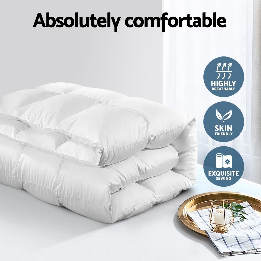 King Size Light Weight Duck Down Quilt Cover - Rivercity House & Home Co. (ABN 18 642 972 209) - Affordable Modern Furniture Australia