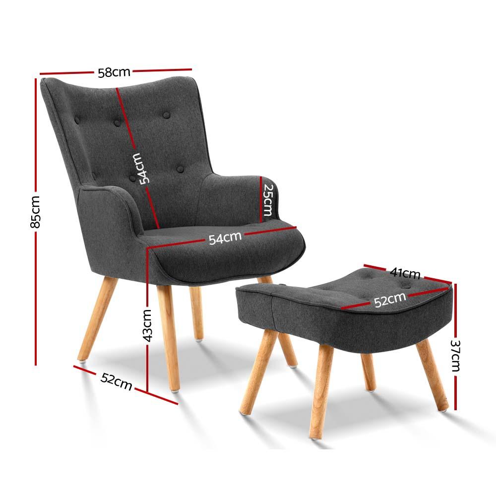 LANSAR Lounge Accent Chair - Rivercity House & Home Co. (ABN 18 642 972 209) - Affordable Modern Furniture Australia