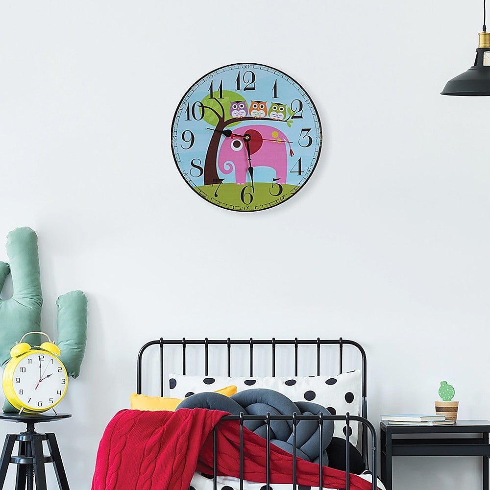 Large Kids Wall Clock - Home & Garden > Decor - Rivercity House & Home Co. (ABN 18 642 972 209) - Affordable Modern Furniture Australia