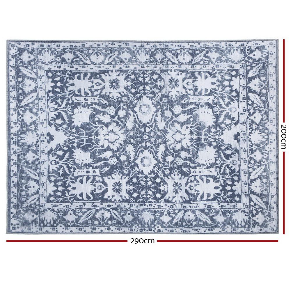 Large Vintage Floor Rug 200cm x 290cm - Rivercity House & Home Co. (ABN 18 642 972 209) - Affordable Modern Furniture Australia
