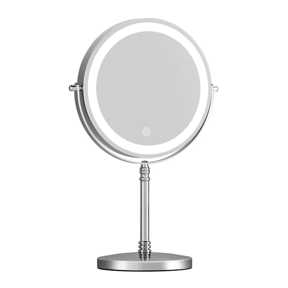 Makeup Mirror LED Light Cosmetic Round 360° Rotation 10X Magnifying - Health & Beauty > Makeup Mirrors - Rivercity House & Home Co. (ABN 18 642 972 209) - Affordable Modern Furniture Australia