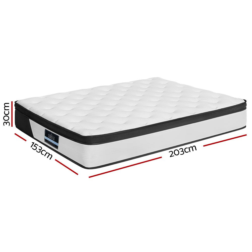Pena Series Euro Top Pocket Spring Mattress 30cm Thick - Queen - Furniture > Mattresses - Rivercity House & Home Co. (ABN 18 642 972 209) - Affordable Modern Furniture Australia