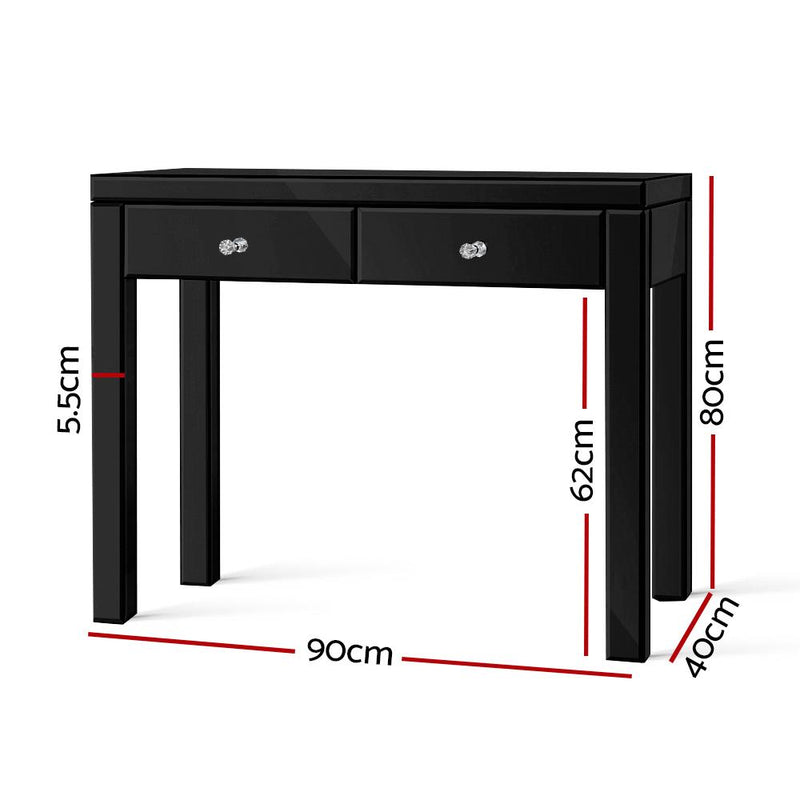 Mirrored Furniture Console Table Hallway Hall Entry Dressing Side Drawers - Furniture - Rivercity House & Home Co. (ABN 18 642 972 209) - Affordable Modern Furniture Australia