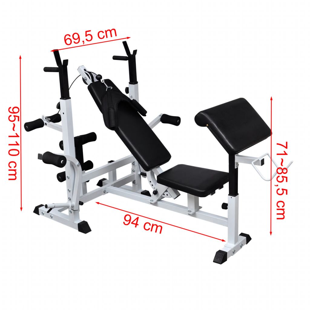 Multi Station Weight Bench - Rivercity House & Home Co. (ABN 18 642 972 209) - Affordable Modern Furniture Australia