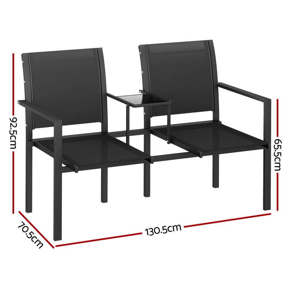 Outdoor Garden Bench Seat Chair Table Loveseat Patio Furniture Park - Furniture > Outdoor - Rivercity House & Home Co. (ABN 18 642 972 209) - Affordable Modern Furniture Australia
