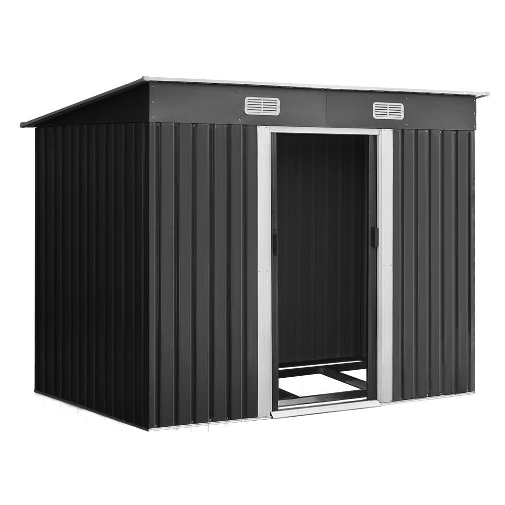 Outdoor Garden Shed 2.38 x 1.31M with Base - Rivercity House & Home Co. (ABN 18 642 972 209) - Affordable Modern Furniture Australia
