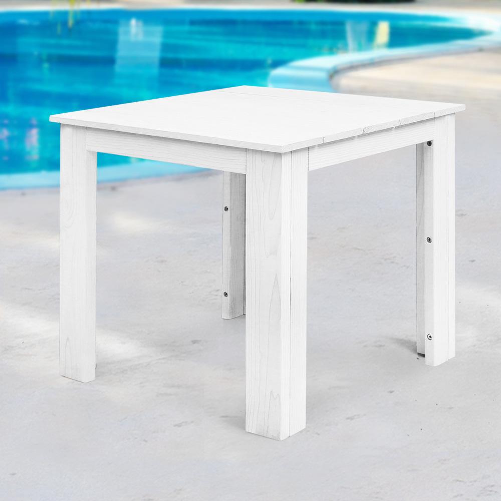Outdoor Side Beach Table - White - Rivercity House & Home Co. (ABN 18 642 972 209) - Affordable Modern Furniture Australia