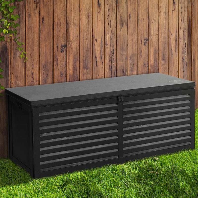 Outdoor Storage Box 390L Container Lockable Toy Tools Shed Deck Garden - Rivercity House & Home Co. (ABN 18 642 972 209) - Affordable Modern Furniture Australia