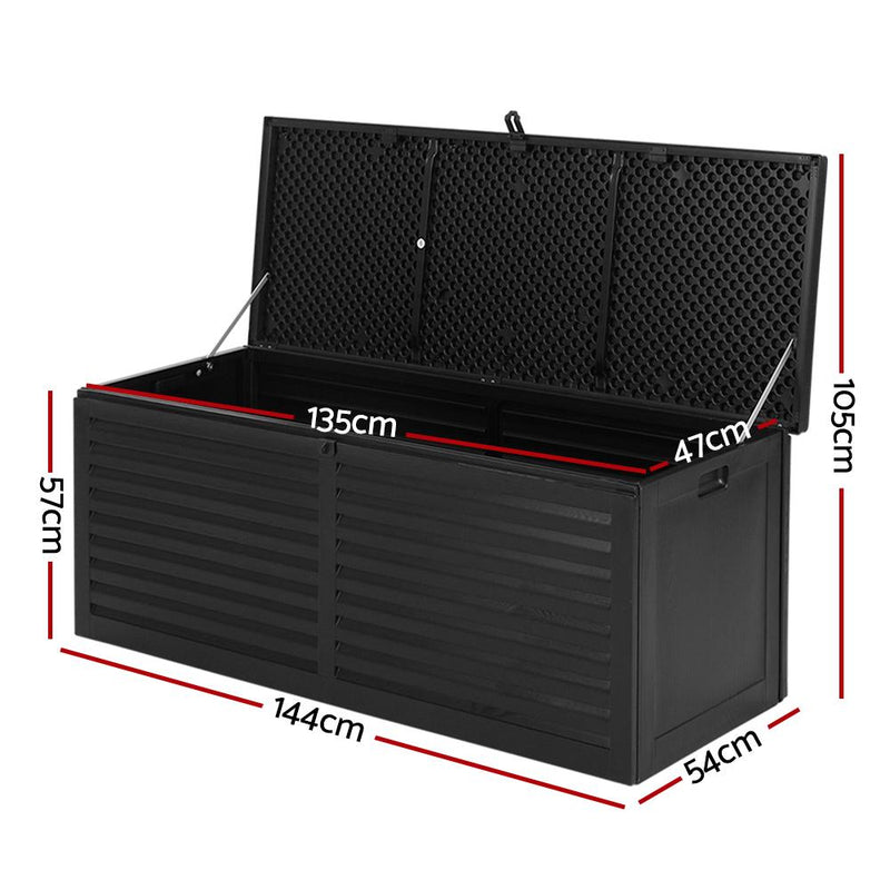 Outdoor Storage Box 390L Container Lockable Toy Tools Shed Deck Garden - Rivercity House & Home Co. (ABN 18 642 972 209) - Affordable Modern Furniture Australia