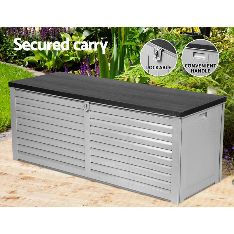 Outdoor Storage Box Bench Seat 390L - Rivercity House & Home Co. (ABN 18 642 972 209) - Affordable Modern Furniture Australia
