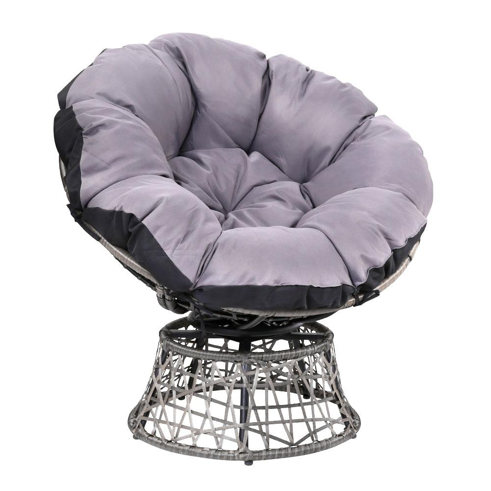 Papasan Chair - Grey - Rivercity House & Home Co. (ABN 18 642 972 209) - Affordable Modern Furniture Australia