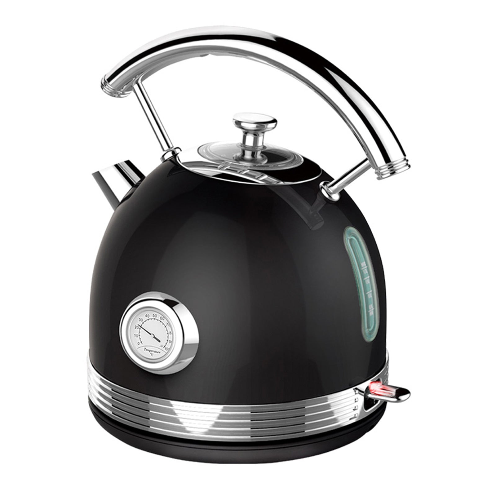 PHILEX 1.7 Black Electric Kettle Boiler Stainless Steel Retro - Appliances > Kitchen Appliances - Rivercity House & Home Co. (ABN 18 642 972 209) - Affordable Modern Furniture Australia