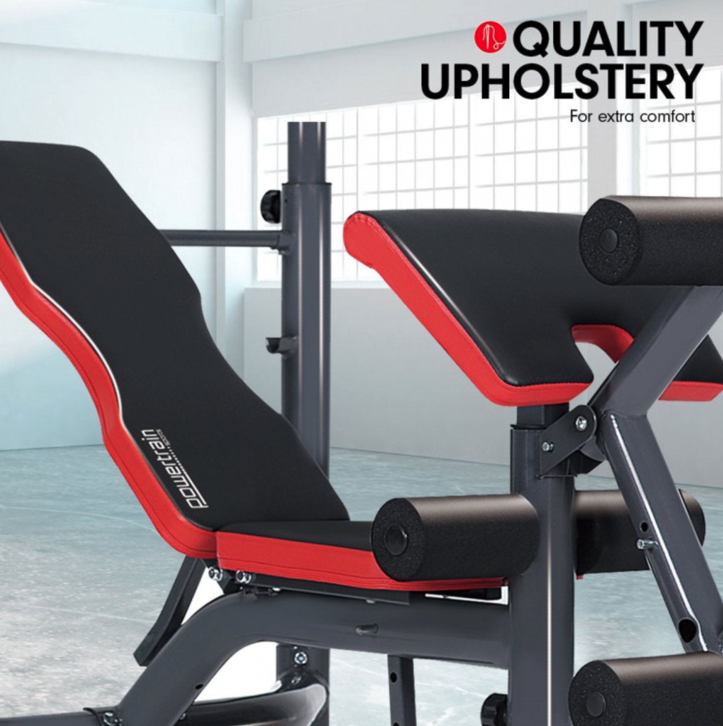 Powertrain Home Gym Workout Bench - Rivercity House & Home Co. (ABN 18 642 972 209) - Affordable Modern Furniture Australia