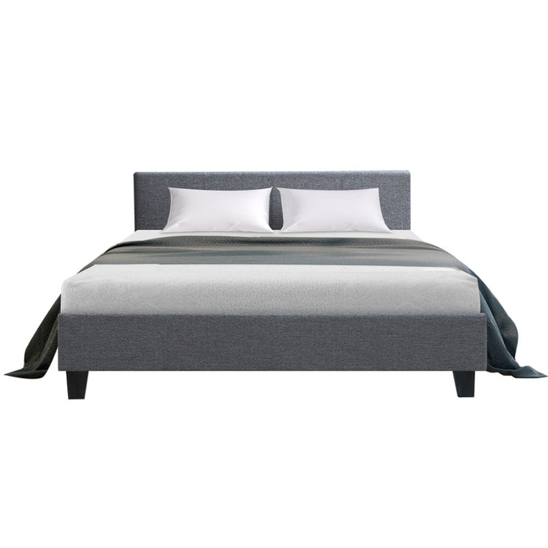 Queen Package | Coogee Bed Frame Grey & Bonita Euro Top Mattress (Medium Firm) - Furniture > Bedroom - Rivercity House & Home Co. (ABN 18 642 972 209) - Affordable Modern Furniture Australia