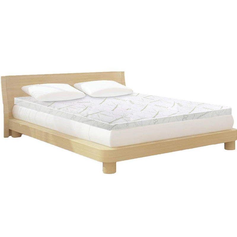 Queen Size | Cool Gel Memory Foam Mattress Topper w/Bamboo Cover 8cm - Rivercity House & Home Co. (ABN 18 642 972 209) - Affordable Modern Furniture Australia