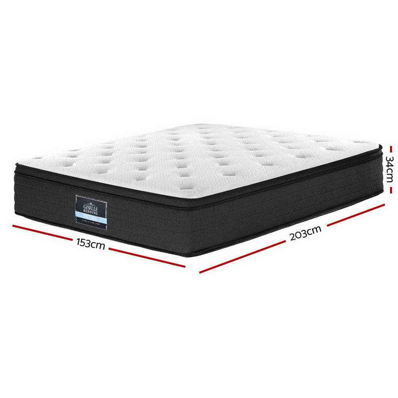 Queen Size | Eve Euro Top Pocket Spring Mattress (Medium Firm) - Rivercity House & Home Co. (ABN 18 642 972 209) - Affordable Modern Furniture Australia