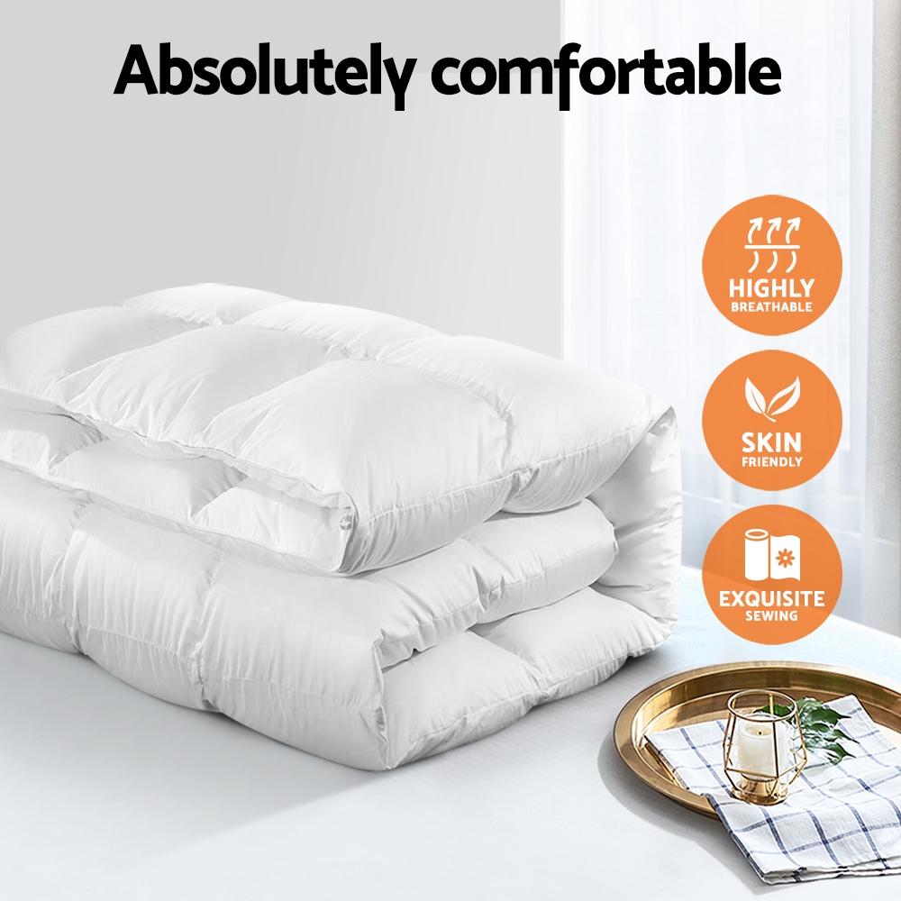Queen Size Goose Down Quilt - Rivercity House & Home Co. (ABN 18 642 972 209) - Affordable Modern Furniture Australia