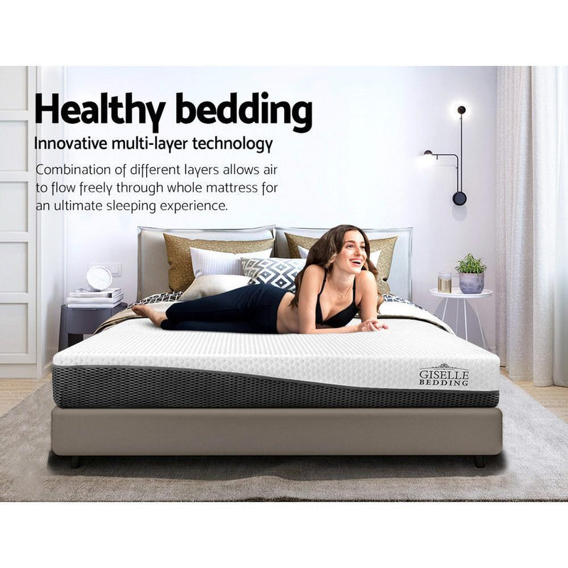 Queen Size | Memory Foam Mattress Cool Gel Without Springs (Medium Firm) - Rivercity House & Home Co. (ABN 18 642 972 209) - Affordable Modern Furniture Australia