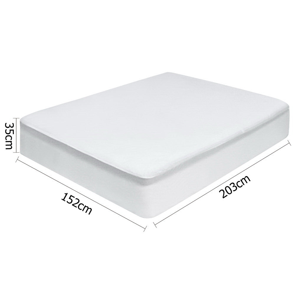 Queen Size Waterproof Bamboo Mattress Protector - Home & Garden > Bedding - Rivercity House & Home Co. (ABN 18 642 972 209) - Affordable Modern Furniture Australia