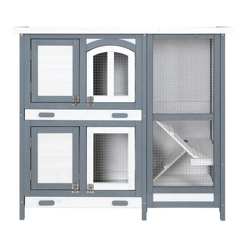 Rabbit Hutch Large Chicken Coop Wooden House Run Cage Pet Bunny Guinea Pig - Pet Care > Coops & Hutches - Rivercity House & Home Co. (ABN 18 642 972 209) - Affordable Modern Furniture Australia