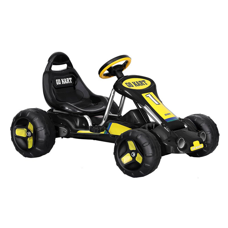 Kids Pedal Go Kart Ride On Toys Racing Car Black - Baby & Kids > Ride on Cars, Go-karts & Bikes - Rivercity House & Home Co. (ABN 18 642 972 209) - Affordable Modern Furniture Australia