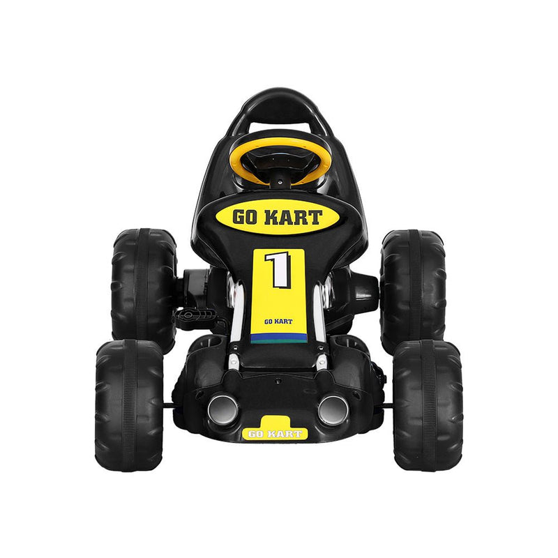 Kids Pedal Go Kart Ride On Toys Racing Car Black - Baby & Kids > Ride on Cars, Go-karts & Bikes - Rivercity House & Home Co. (ABN 18 642 972 209) - Affordable Modern Furniture Australia