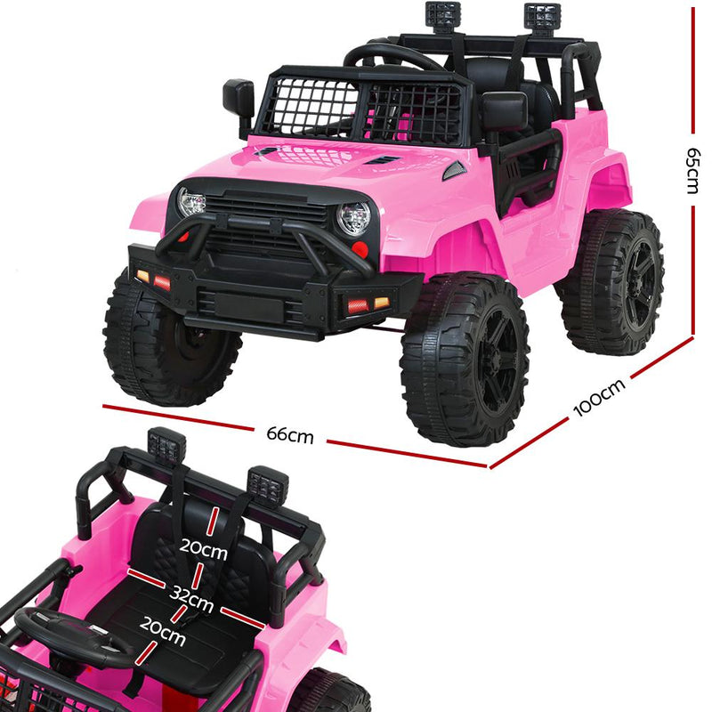 Kids Ride On Car Electric 12V Car Toys Jeep Battery Remote Control Pink - Rivercity House & Home Co. (ABN 18 642 972 209) - Affordable Modern Furniture Australia