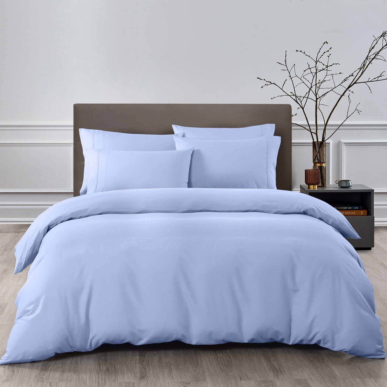 Royal Comfort 2000TC Quilt Cover Set Bamboo Cooling Hypoallergenic Breathable - King - Light Blue - Home & Garden > Bedding - Rivercity House & Home Co. (ABN 18 642 972 209) - Affordable Modern Furniture Australia