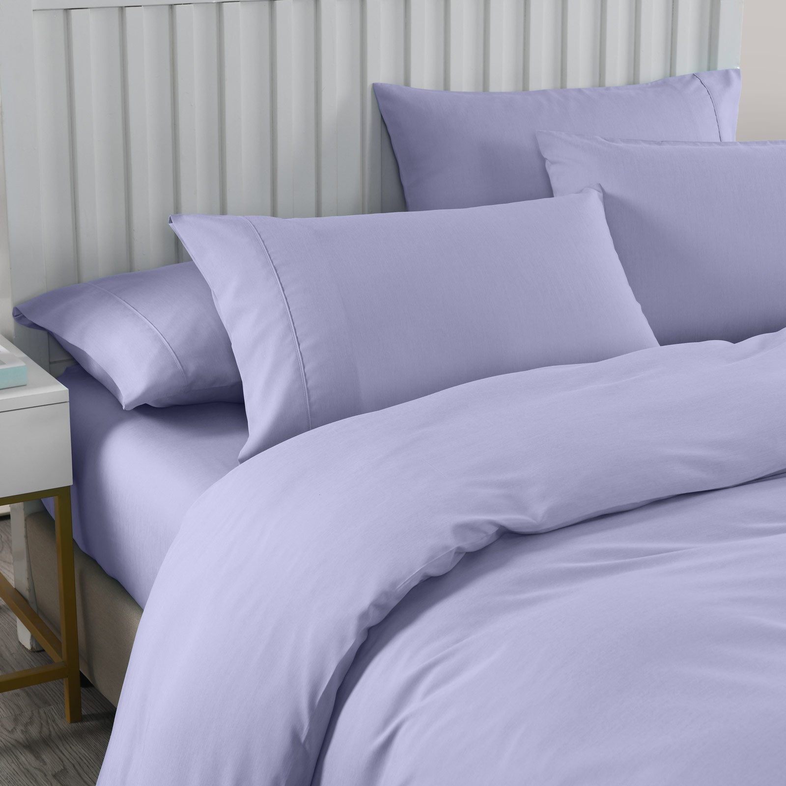Royal Comfort 2000TC Quilt Cover Set Bamboo Cooling Hypoallergenic Breathable - King - Lilac Grey - Home & Garden > Bedding - Rivercity House & Home Co. (ABN 18 642 972 209) - Affordable Modern Furniture Australia