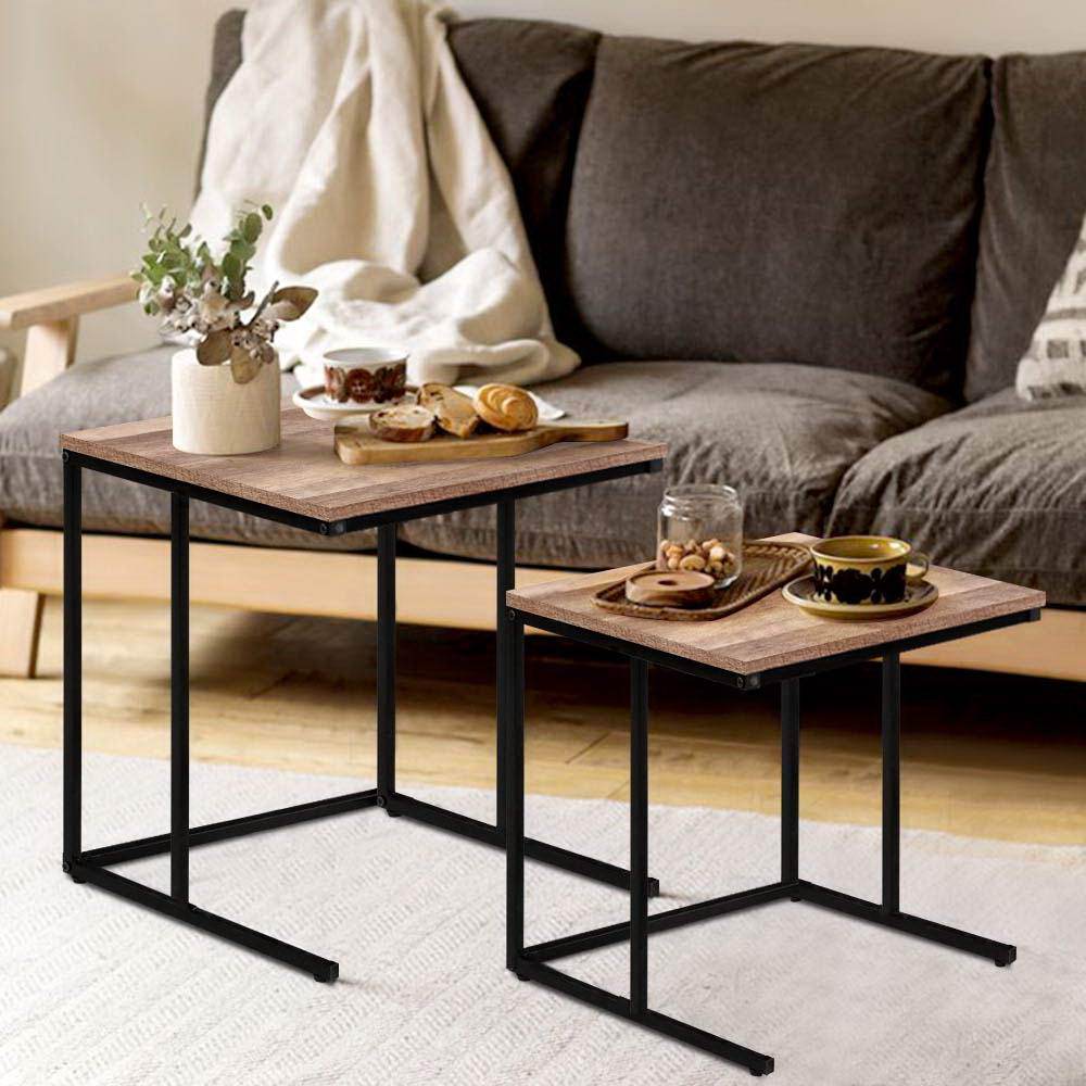 Rustic Nesting Coffee / Side Tables - Rivercity House & Home Co. (ABN 18 642 972 209) - Affordable Modern Furniture Australia