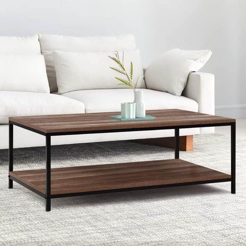 Rustic Vintage Look Coffee Table - Rivercity House & Home Co. (ABN 18 642 972 209) - Affordable Modern Furniture Australia