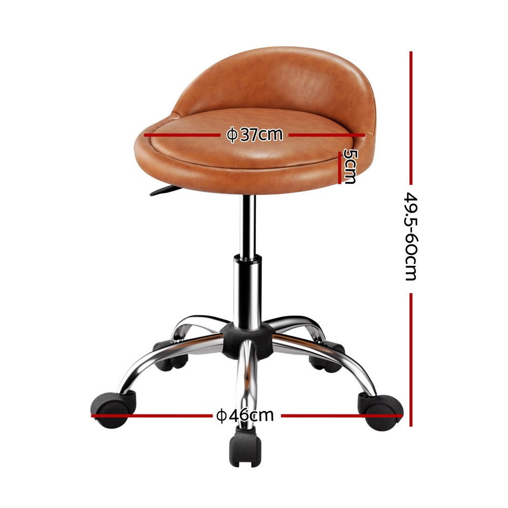 Salon Stool Swivel Chair Backrest Chairs - Furniture > Bar Stools & Chairs - Rivercity House & Home Co. (ABN 18 642 972 209) - Affordable Modern Furniture Australia