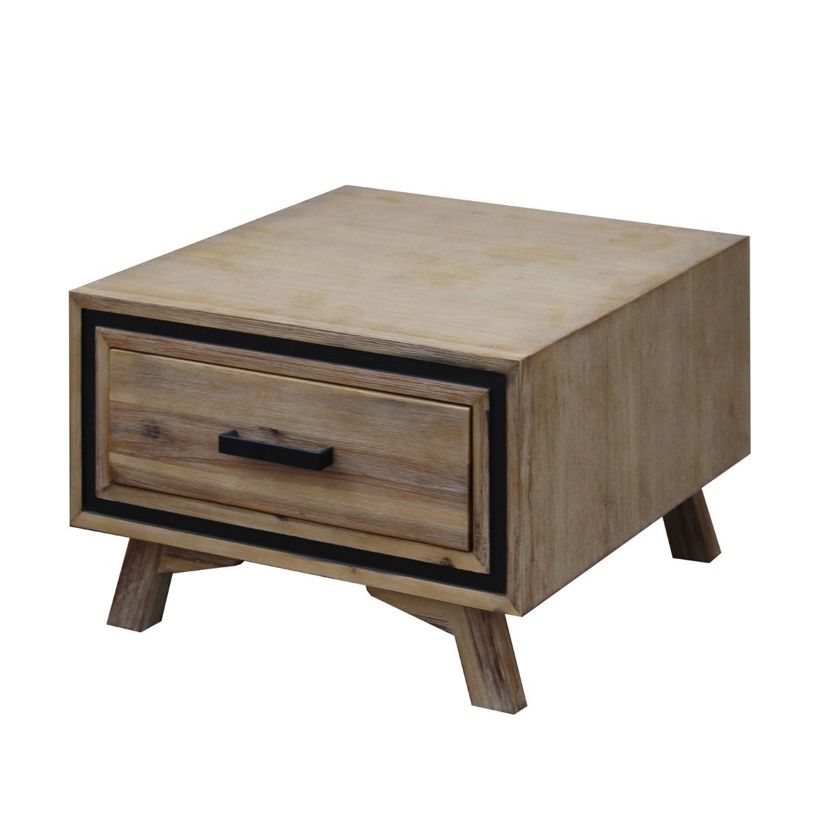 Seashore Lamp Table 1 Drawer - Rivercity House & Home Co. (ABN 18 642 972 209) - Affordable Modern Furniture Australia