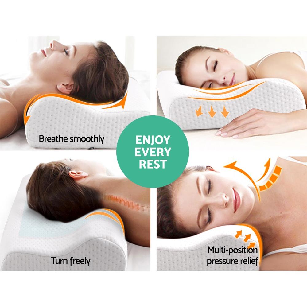 Set of 2 Cool Gell Memory Foam Pillows - Rivercity House & Home Co. (ABN 18 642 972 209) - Affordable Modern Furniture Australia