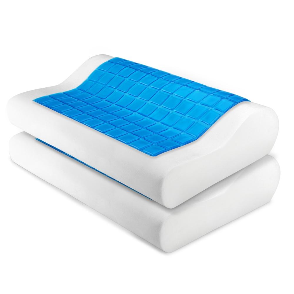 Set of 2 Cool Gell Memory Foam Pillows - Rivercity House & Home Co. (ABN 18 642 972 209) - Affordable Modern Furniture Australia