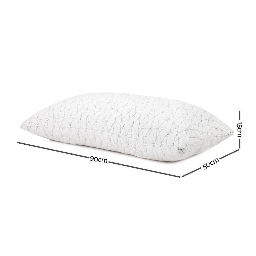 Set of 2 Rayon King Memory Foam Pillows - Rivercity House & Home Co. (ABN 18 642 972 209) - Affordable Modern Furniture Australia