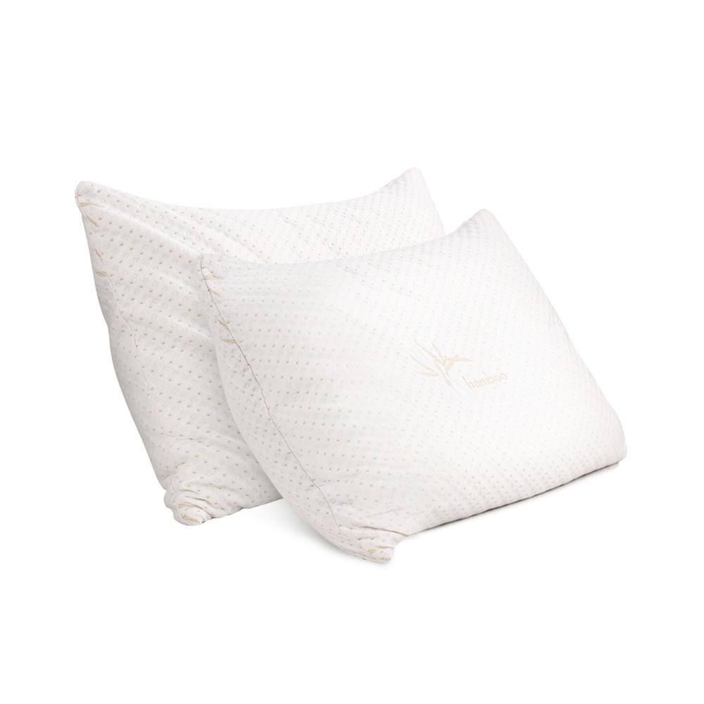 Set of 2 Single Bamboo Memory Foam Pillows - Rivercity House & Home Co. (ABN 18 642 972 209) - Affordable Modern Furniture Australia